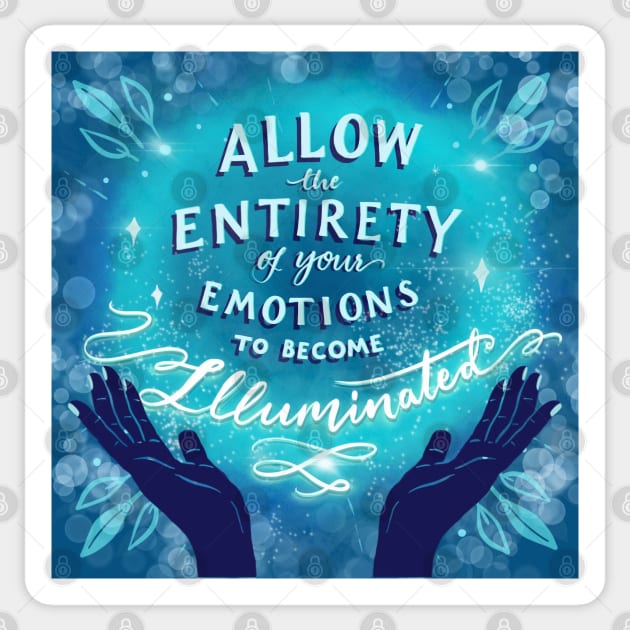 Illuminate your emotions Sticker by Salty Siren Studios